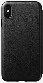 Púzdro Nomad Rugged Folio iPhone XS Max - čierne Leather