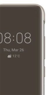 Puzdro originálne Smart View pre Huawei P40, Khaki 7