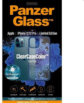 Puzdro PanzerGlass ClearCaseColor AB pre Apple iPhone 12/12 Pro, modré