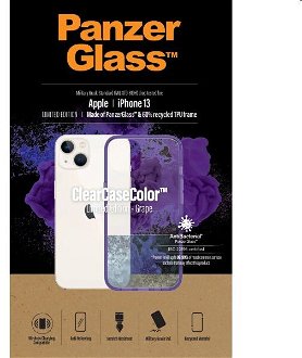 Zadný kryt PanzerGlass ClearCaseColor AB pre Apple iPhone 13, fialová