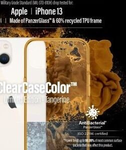 Puzdro PanzerGlass ClearCaseColor AB pre Apple iPhone 13, oranžové 5
