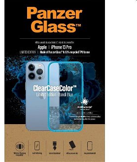 Puzdro PanzerGlass ClearCaseColor AB pre Apple iPhone 13 Pro, modré 2