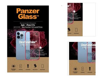 Puzdro PanzerGlass ClearCaseColor AB pre Apple iPhone 13 Pro, ružové 3
