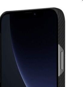 Puzdro Pitaka Air z aramidových vlákien pre iPhone 13 Pro Max, čierne/šedé 7