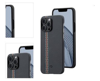 Zadný kryt Pitaka Fusion Weaving MagEZ Case 3 pre Apple iPhone 14 Pro Max, rhapsody 4