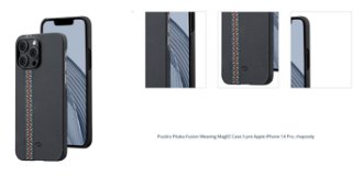 Puzdro Pitaka Fusion Weaving MagEZ Case 3 pre Apple iPhone 14 Pro, rhapsody 1