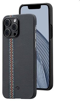 Puzdro Pitaka Fusion Weaving MagEZ Case 3 pre Apple iPhone 14 Pro, rhapsody