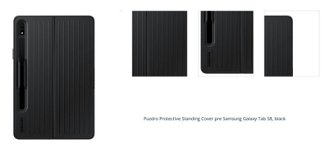 Puzdro Protective Standing Cover pre Samsung Galaxy Tab S8, black 1