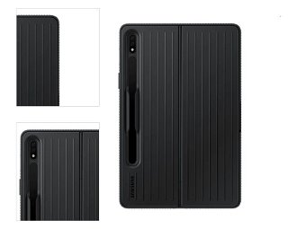 Puzdro Protective Standing Cover pre Samsung Galaxy Tab S8, black 4
