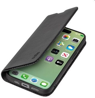 Puzdro SBS Book Wallet Lite pre Apple iPhone 15 Pro Max, čierne