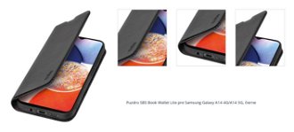 Puzdro SBS Book Wallet Lite pre Samsung Galaxy A14 4G/A14 5G, čierne 1