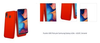 Puzdro SBS Polo pre Samsung Galaxy A20e - A202F, červené 1