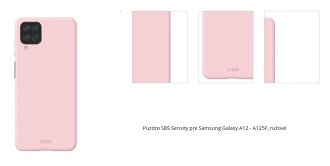Puzdro SBS Sensity pre Samsung Galaxy A12 - A125F, ružové 1