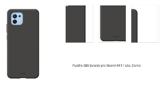 Zadný kryt SBS Sensity pre Xiaomi Mi11 Lite, čierna 1