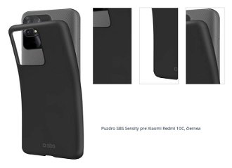 Zadný kryt SBS Sensity pre Xiaomi Redmi 10C, čiernaa 1