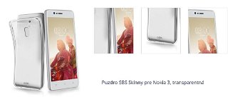 Puzdro SBS Skinny pre Nokia 3, transparentná 1