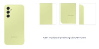 Puzdro Silicone Cover pre Samsung Galaxy A54 5G, lime 1