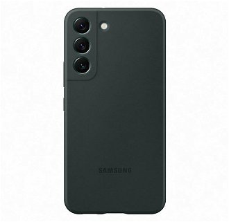 Puzdro Silicone Cover pre Samsung Galaxy S22, dark green