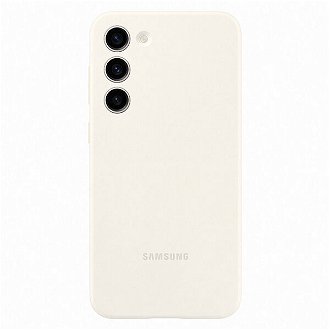 Zadný kryt Silicone Cover pre Samsung Galaxy S23 Plus, biela