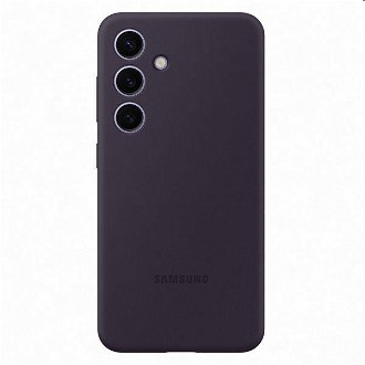 Zadný kryt Silicone Cover pre Samsung Galaxy S24, tmavofialová