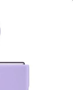 Puzdro Silicone Cover s držiakom na prst pre Samsung Galaxy Z Flip4, lavender 7