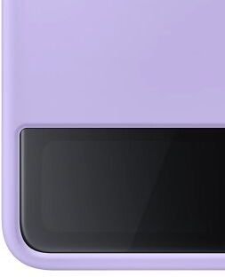 Puzdro Silicone Cover s držiakom na prst pre Samsung Galaxy Z Flip4, lavender 8