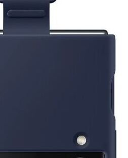 Puzdro Silicone Cover s držiakom na prst pre Samsung Galaxy Z Flip4, navy 5