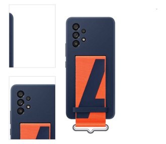 Puzdro Silicone Cover s pútkom pre Samsung Galaxy A53 5G, navy 4