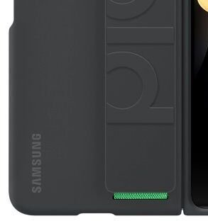 Zadný kryt Silicone Cover s pútkom pre Samsung Galaxy Z Fold4, čierna 8
