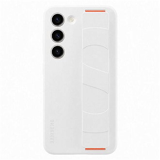 Puzdro Silicone Grip Cover pre Samsung Galaxy S23, white