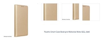 Puzdro Smart Case Book pre Motorola Moto G62, zlaté 1