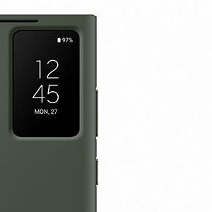 Puzdro Smart View Wallet pre Samsung Galaxy S23 Ultra, green 7