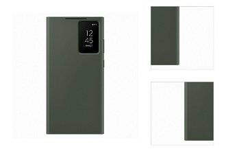 Puzdro Smart View Wallet pre Samsung Galaxy S23 Ultra, green 3