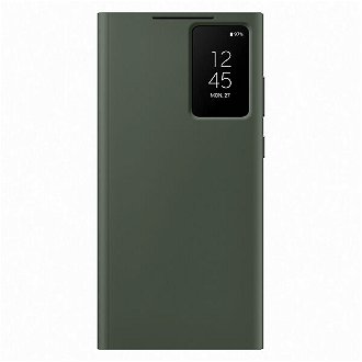 Puzdro Smart View Wallet pre Samsung Galaxy S23 Ultra, green 2