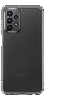 Zadný kryt Soft Clear Cover pre Samsung Galaxy A23, čierna