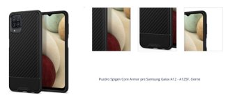 Puzdro Spigen Core Armor pre Samsung Galax A12 - A125F, čierne 1