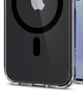 Puzdro Spigen Crystal Hybrid Mag pre Apple iPhone 13, čierne 8