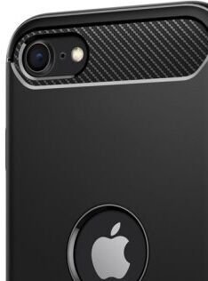 Púzdro Spigen Rugged Armor Apple iPhone SE 2020 čierne 6