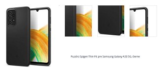 Puzdro Spigen Thin Fit pre Samsung Galaxy A33 5G, čierne 1
