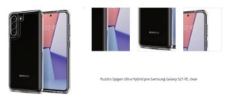Zadný kryt Spigen Ultra Hybrid pre Samsung Galaxy S21 FE, transparentná 1