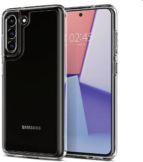Zadný kryt Spigen Ultra Hybrid pre Samsung Galaxy S21 FE, transparentná 2