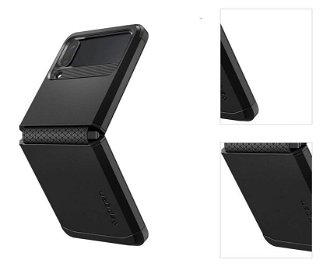 Puzdro SpigenTough Armor pre Samsung Galaxy Z Flip4, čierne 3