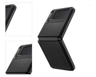 Puzdro SpigenTough Armor pre Samsung Galaxy Z Flip4, čierne 4