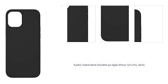 Zadný kryt Tactical Velvet Smoothie pre Apple iPhone 12/12 Pro, čierna 1