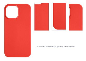 Puzdro Tactical Velvet Smoothie pre Apple iPhone 13 Pro Max, červené 1