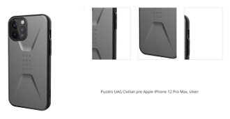 Puzdro UAG Civilian pre Apple iPhone 12 Pro Max, silver 1