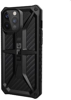 Puzdro UAG Monarch pre Apple iPhone 12 Pro Max, carbon fiber