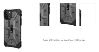 Puzdro UAG Pathfinder pre Apple iPhone 12/12 Pro, silver 1