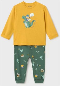 Pyžamo pre bábätká Mayoral žltá farba, vzorovaná