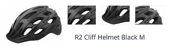 R2 Cliff Helmet Black M Prilba na bicykel 1